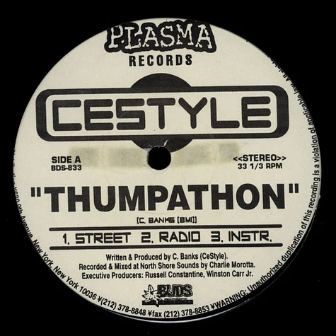 CeStyle - Thumpathon / Excelsior