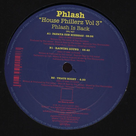 Phlash (Phil Asher) - House Phillerz Volume 3