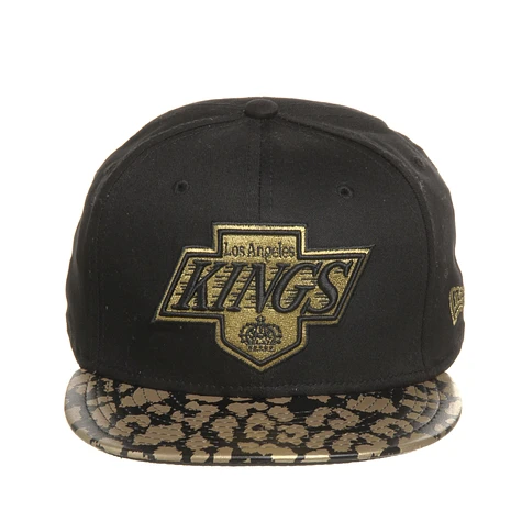 New Era - Los Angeles Kings NHL Black Gold Leopard Print 9fifty Snapback Cap