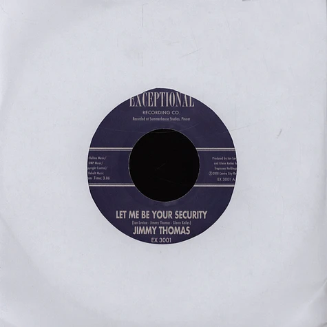 Jimmy Thomas - Let Me Be Your Security