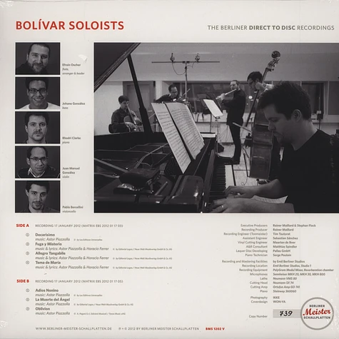 Bolivar Soloists - Musica De Astor Piazolla