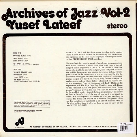 Yusef Lateef - Archives Of Jazz Vol 2