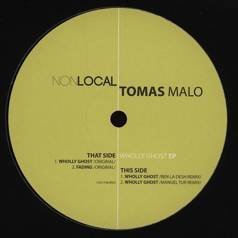 Tomas Malo - Wholly Ghost