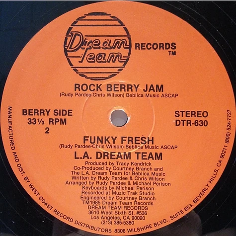 L.A. Dream Team - Rockberry Jam With Funky Fresh