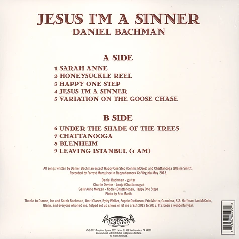 Daniel Bachman - Jesus Im A Sinner