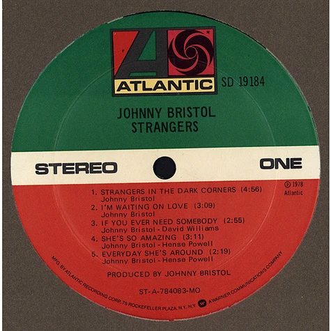 Johnny Bristol - Strangers
