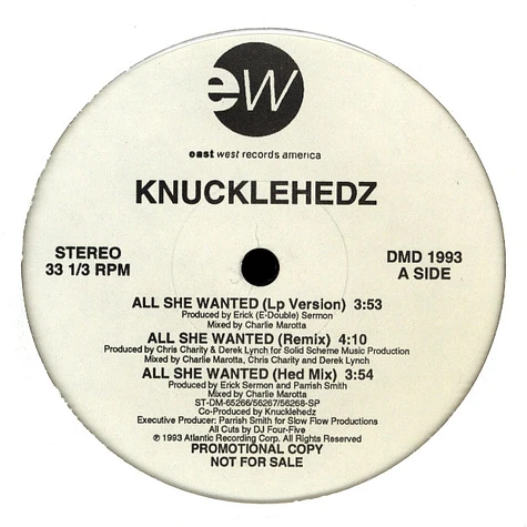 Knucklehedz - All She Wanted / Hed Rush