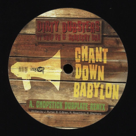 Dirty Dubsters - Chant Down Babylon feat. Chip Fu & Screechy Dan
