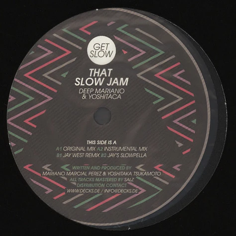 Deep Mariano & Yoshitaca - That Slow Jam