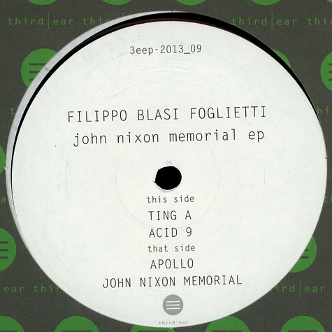 Filippo Blasi Foglietti - John Nixon Memorial ep
