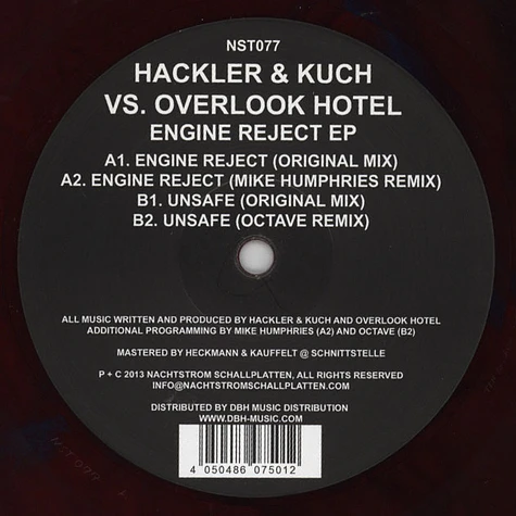 Hackler & Kuch Vs. Overlook Hotel - Engine Reject EP