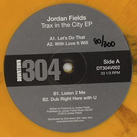 Jordan Fields - Trax in the City EP