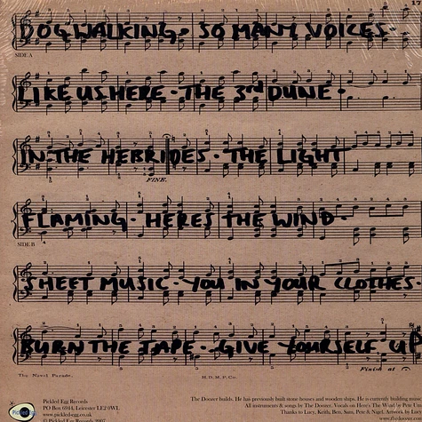 The Doozer - Sheet Music