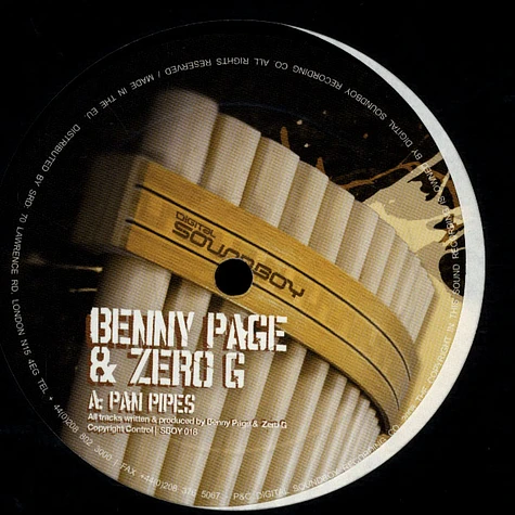 Benny Page & Zero G - Pan Pipes / Trigger Finger