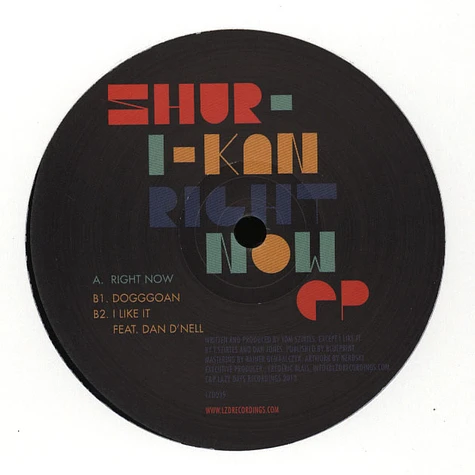 Shur I Kan - Right Now EP