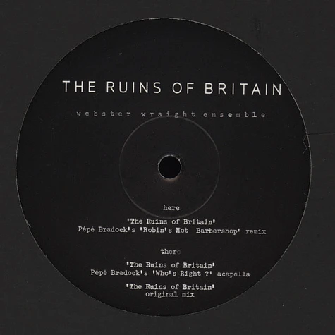 Webster Wraight Ensemble - The Ruins Of Britain