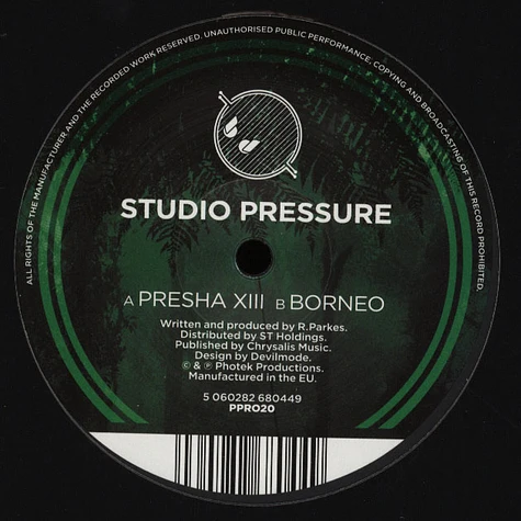 Studio Pressure - Presha