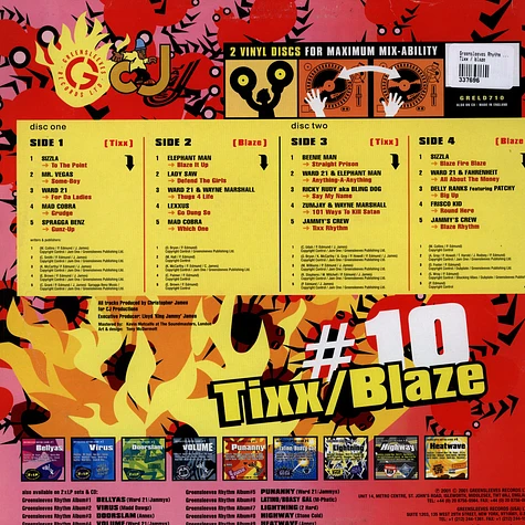 Greensleeves Rhythm Album #10 - Tixx / blaze