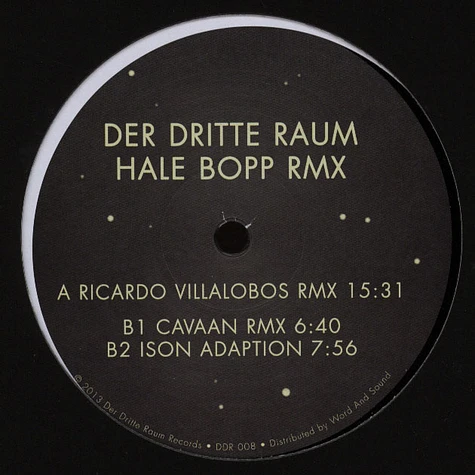 Der Dritte Raum - Hale Bopp Ricardo Villalobos And Cavaan Remixes