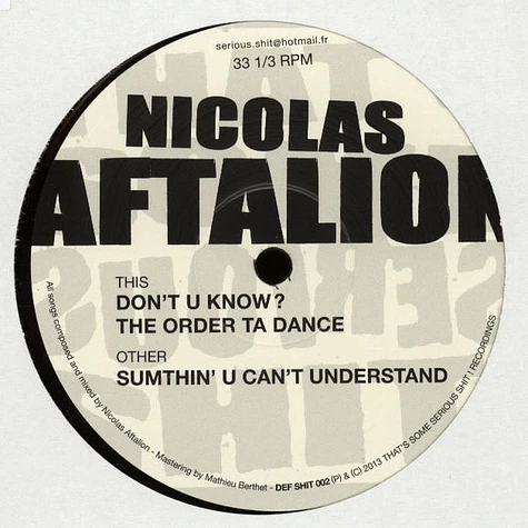Nicolas Aftalion - Don't U Know?