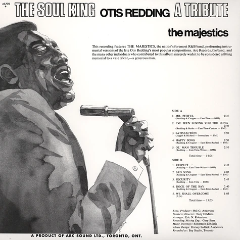 Majestics - Otis Redding The Soul King