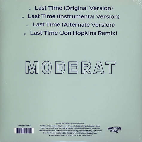 Moderat (Apparat & Modeselektor) - Last Time