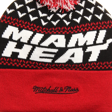 Mitchell & Ness - Miami Heat NBA Nujacq Cuffed Knit Beanie