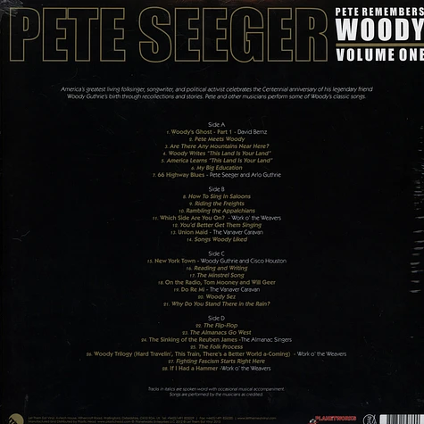 Pete Seeger - Pete Remembers Woody Volume 1