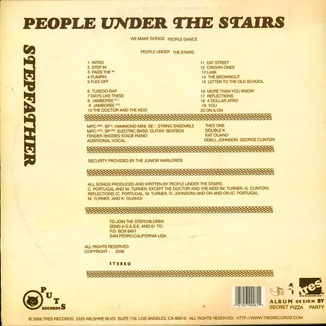 People Under The Stairs - Stepfather - Vinyl 2LP - 2006 - US
