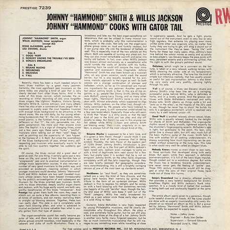Johnny Hammond & Willis Jackson - Johnny "Hammond" Smith Cooks With Gator Tail