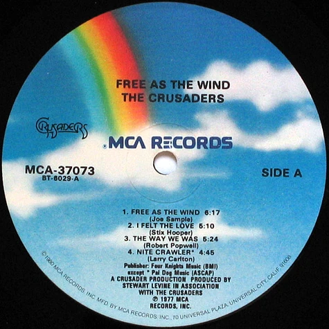 The Crusaders - Free As The Wind