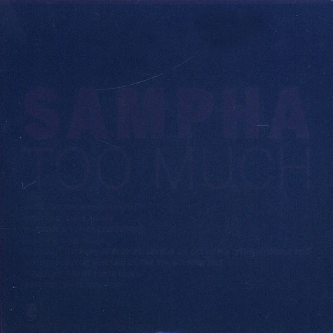 Sampha - Too Much / Happens