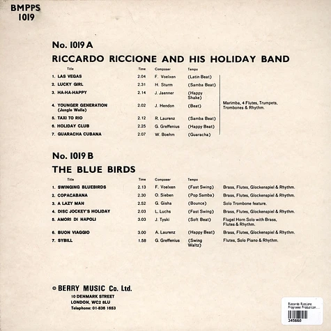 Riccardo Riccione - Programme Production Number 19