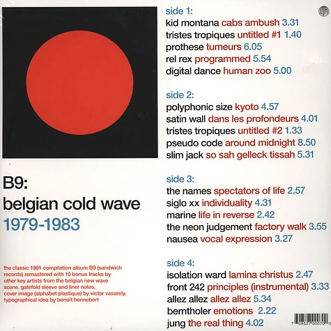 V.A. - B9: Belgian Cold Wave 1979-1983