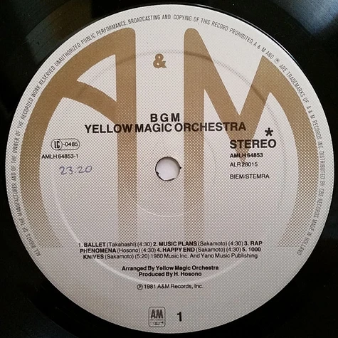 Yellow Magic Orchestra - BGM