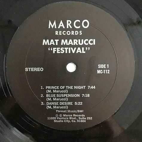 Mat Marucci - Festival