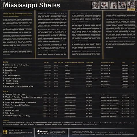 Mississippi Sheiks - Complete Recorded Works in Chronological Order Volume 5