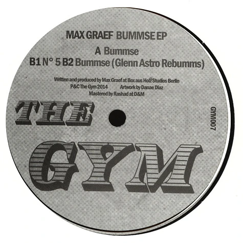 Max Graef - Bummse EP