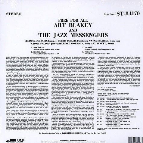 Art Blakey & The Jazz Messengers - Free For All