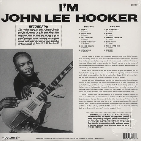 John Lee Hooker - I'm John Lee Hooker