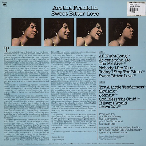 Aretha Franklin - Sweet Bitter Love