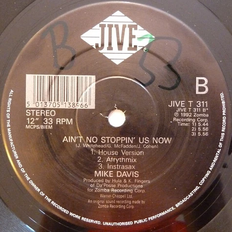 Mike Davis - Ain't No Stoppin' Us Now