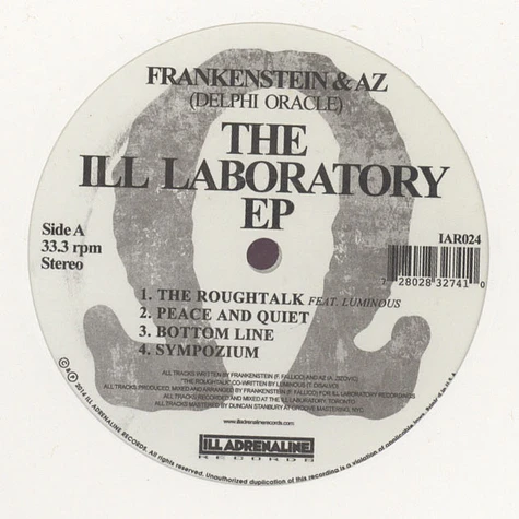 Delphi Oracle (Frankenstein & AZ) - The Ill Laboratory EP