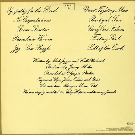 The Rolling Stones - Beggars Banquet