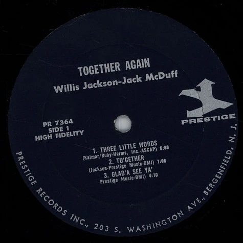 Willis Jackson With Brother Jack McDuff - Together Again!