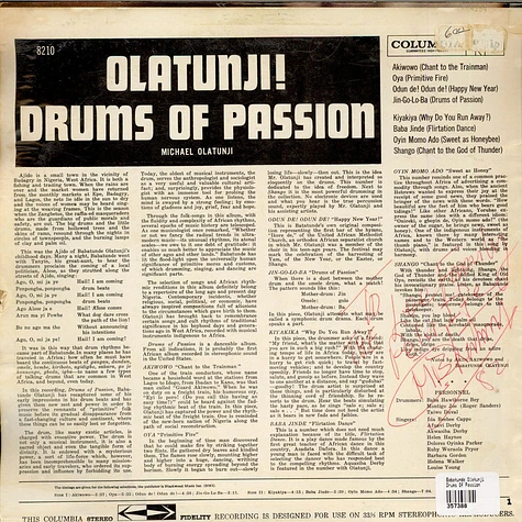 Babatunde Olatunji - Drums Of Passion