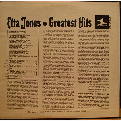 Etta Jones - Greatest Hits