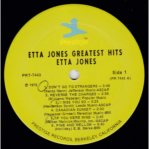 Etta Jones - Greatest Hits