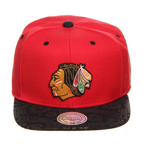 Mitchell & Ness - Chicago Blackhawks NHL Paisley Print Snapback Cap