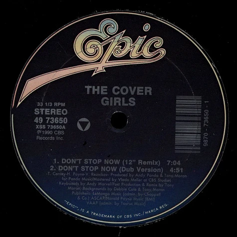 The Cover Girls - Don't Stop Now / Funk Boutique